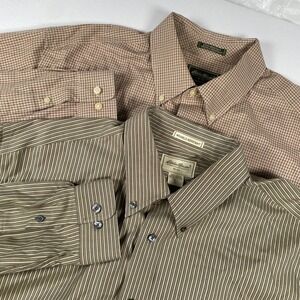 Eddie Bauer XL Tall Wrinkle Resistant Stain Resistant Button Down Shirt Lot of 2
